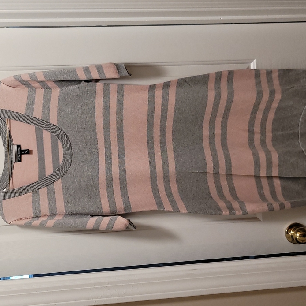 Sweater Dress with Elbow-Length Sleeves